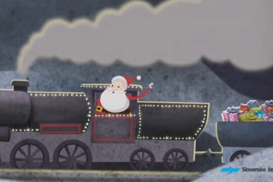 Božičkov vlak animacija