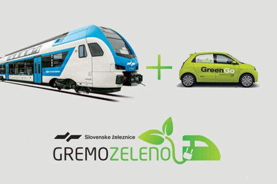 Gremo zeleno: Vlak + e-avtomobil