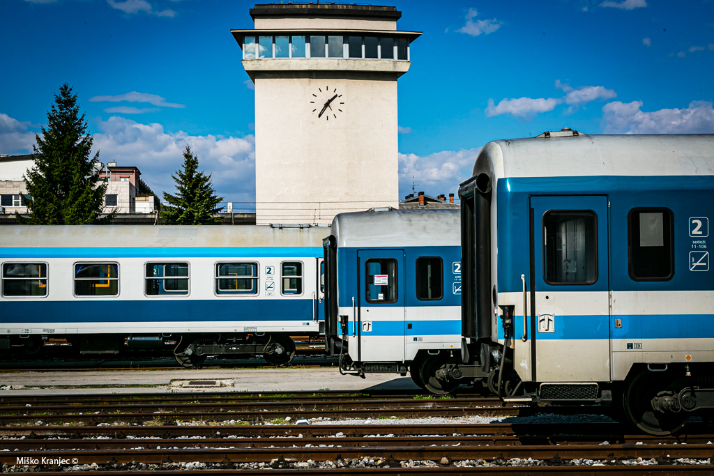 Vagoni na postaji Ljubljana