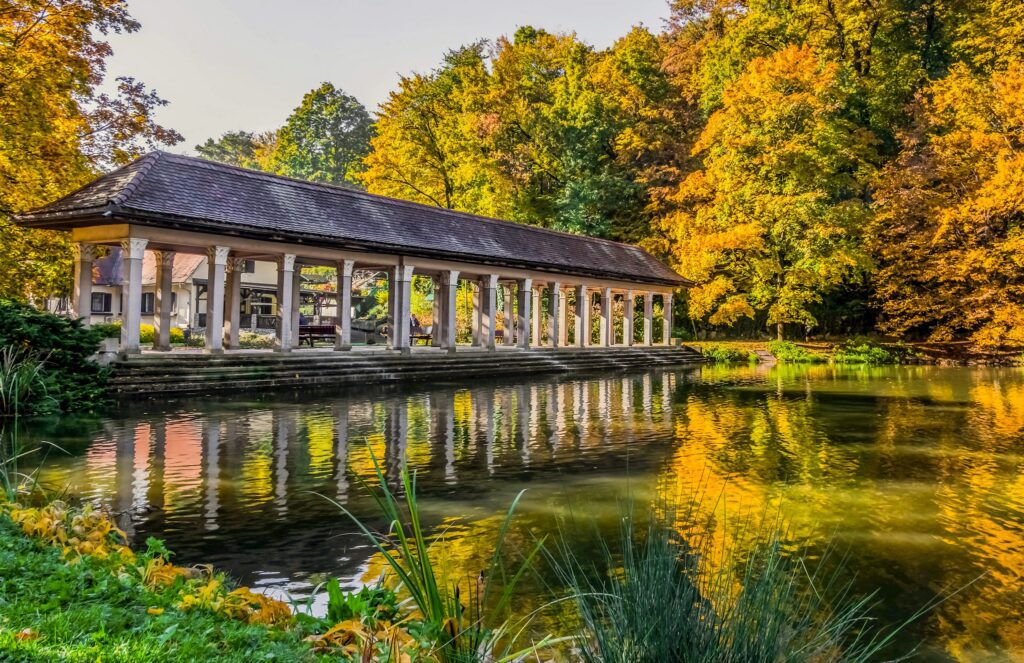 Mestni park Maribor, jesenske barve.