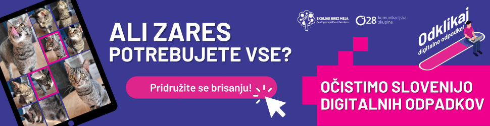 Digitalno čiščenje odpadkov.