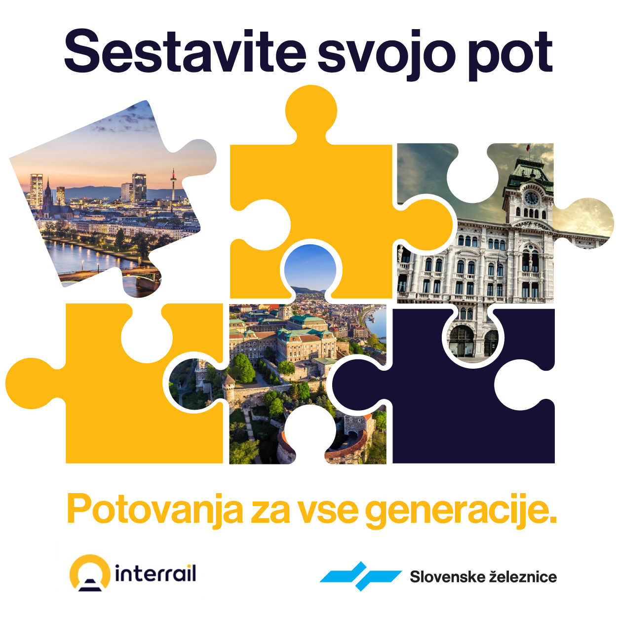 Oglas za vozovnico Interrail.