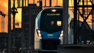 Vlak v Beljak.