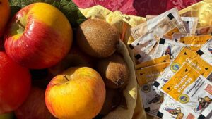 Slovenska hrana (med in jabolka).