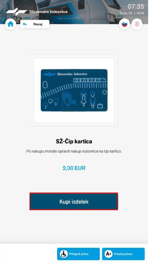 Navodila kartomat letališče Ljubljana.