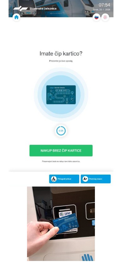 Navodila kartomat letališče Ljubljana.