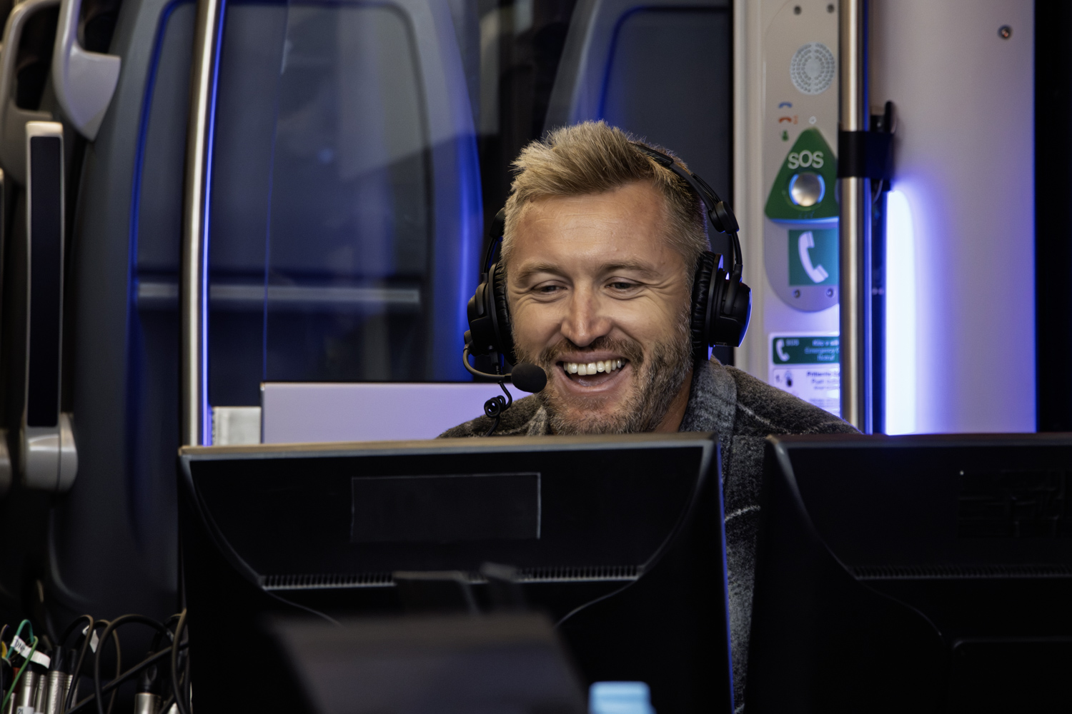 Radio 1 na vlaku.