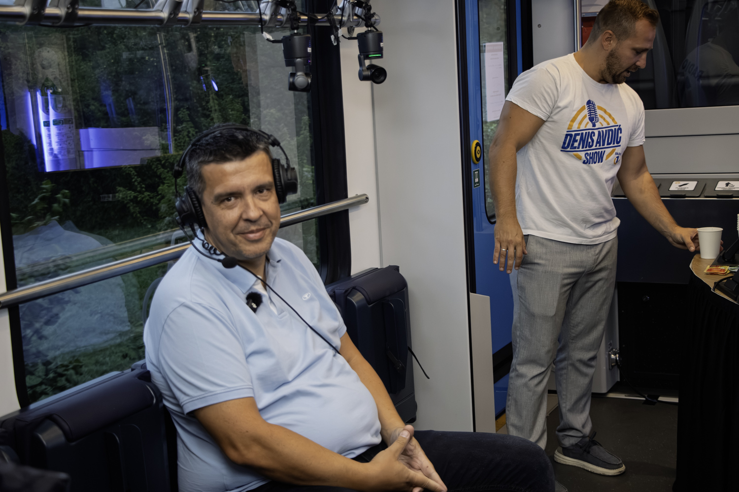 Radio 1 na vlaku.