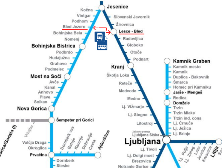 Večje zapore Gorenjske in Bohinjske proge (v septembru in oktobru)
